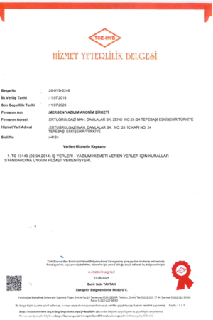 HİZMET YERİ YETERLİLİK